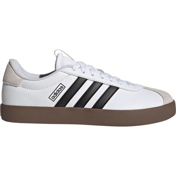 NWT adidas Women's VL Court 3.0 Sneaker ,white/black/grey -SZ 8 - Picture 3 of 6